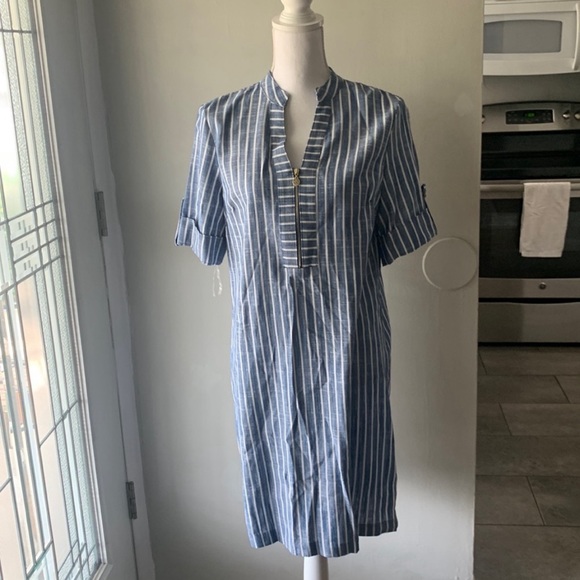 Anne Klein Dresses & Skirts - 🎉H.P. Anne Klein 1/4 Zip Up Shirt Dress Sz Medium